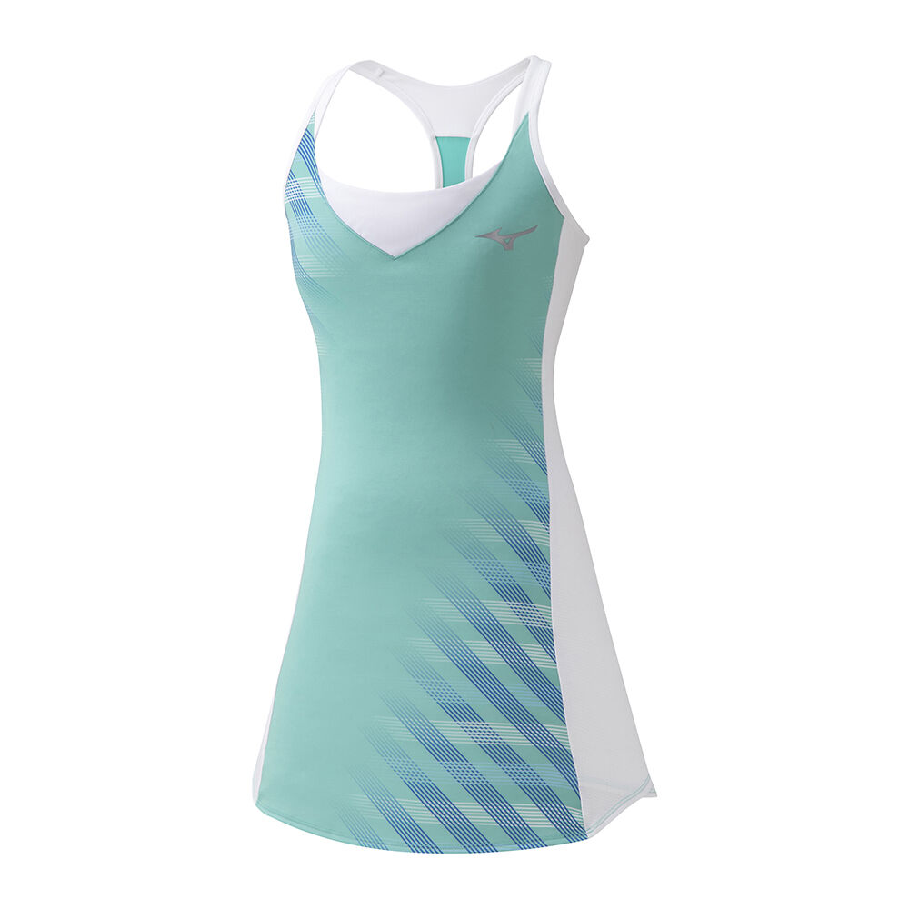 Vestido Mizuno Printed - Mulher - Verdes/Branco - KTZWQ0421